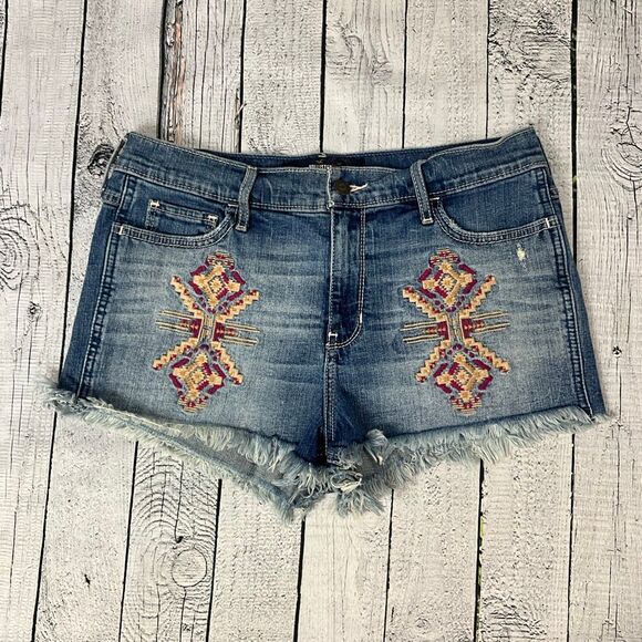 HOLLISTER Embroidered Jean Shorts - Picture 1 of 5